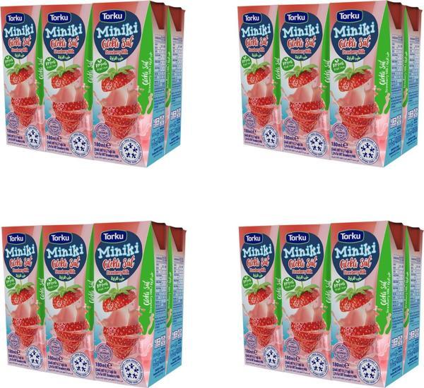Torku Miniki Çilekli Süt 180 Ml X 24 Adet - Image 1