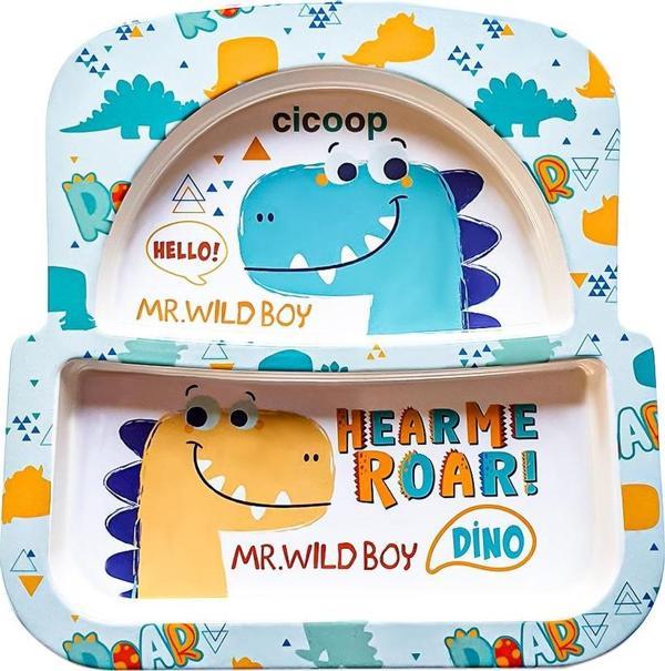 Cicoop Dino Bölmeli Mama Tabağı - Image 1