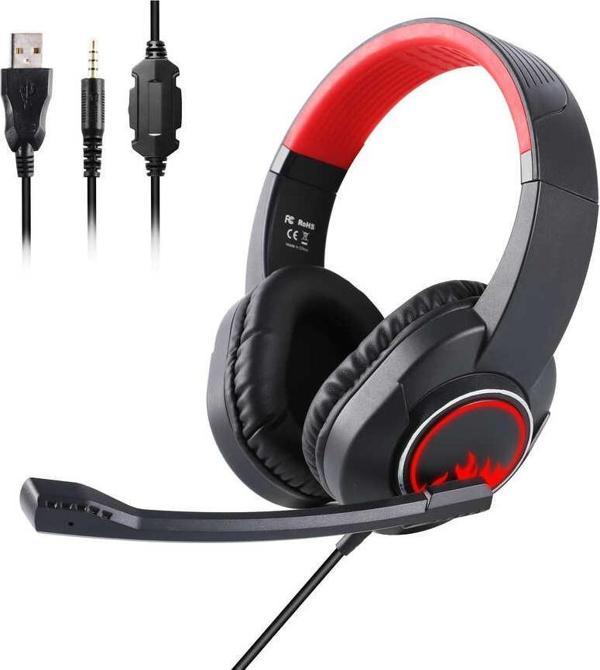 Eksa T8 Gaming Kulaklık Oyuncu Kulaklığı Led Işıklı 3.5 mm & Mikrofon - Image 1