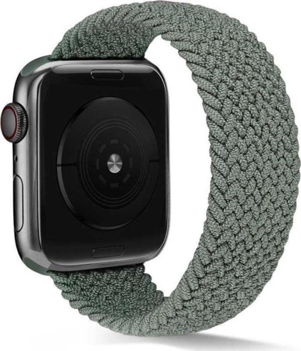 Coverzone Apple Watch 38mm Knitting Braid Medium Kordon Koyu Yeşil - Image 1