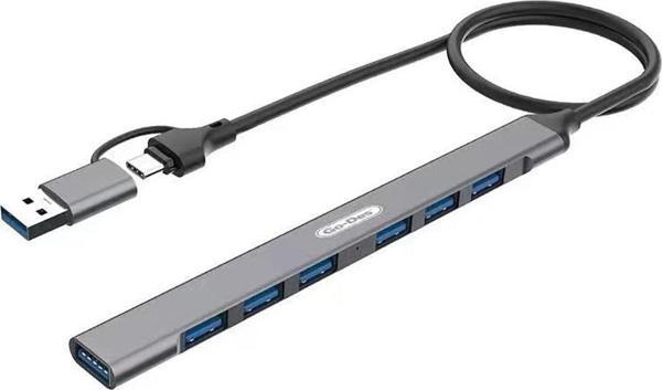 Go-Des GD-UC706 7 Usb Portlu Çoğaltıcı - Çoklayıcı Type-C - Usb Hub - Image 1