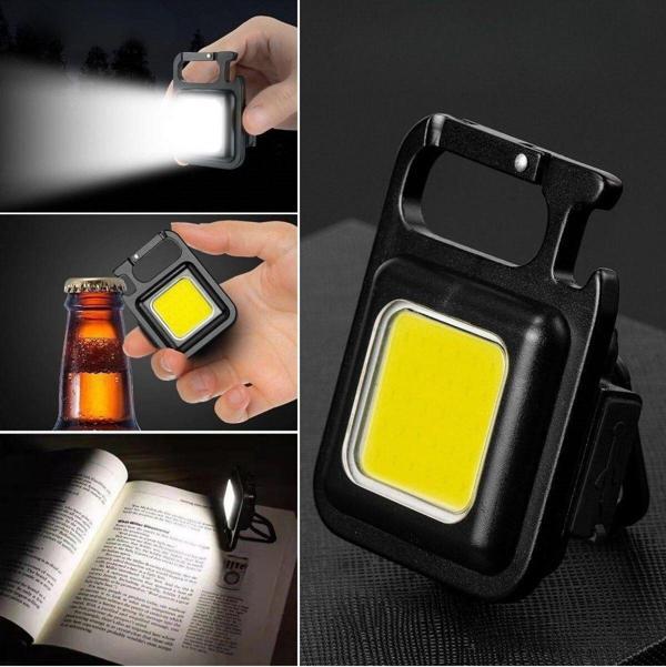 Anahtarlıklı, Açacaklı,Güçlü Mıknatıslı 3 Farklı Led Modlu Mini Boy Asılabilen Led Kamp Aydınlatması,El Feneri - Image 1