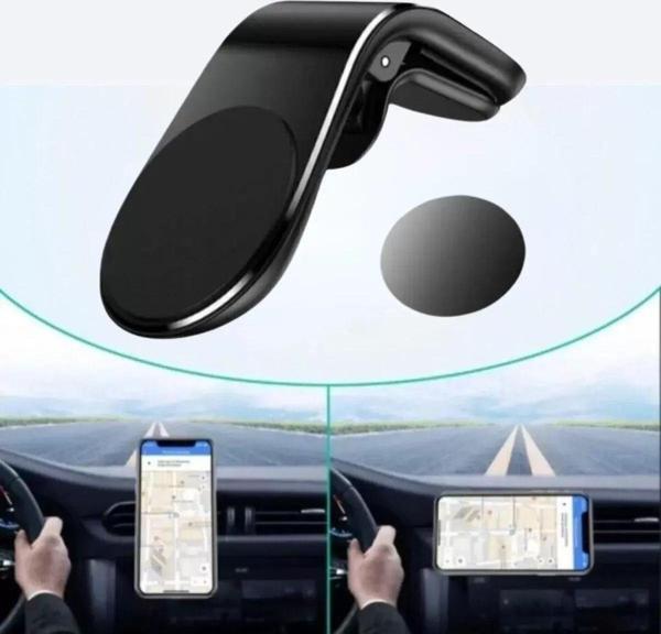 Havalanndırma Izgarasına Takılabilen Mandallı Mıknatıslı Oto Araç Içi Manyetik Telefon Tutucu - Image 1