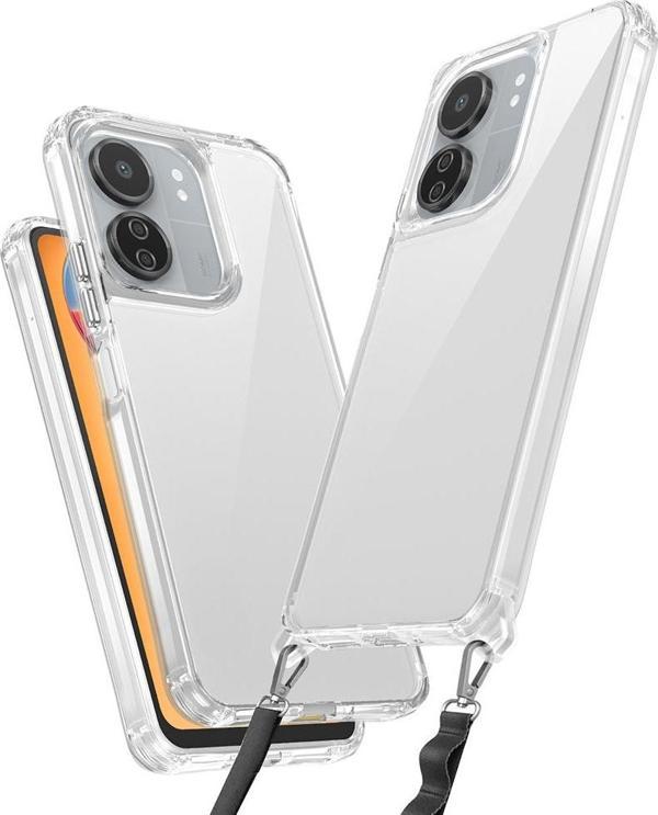Xiaomi Redmi 13C Kılıf Airbagli Takılabilir Askı Aparatlı Zore Snap Silikon Kapak - Image 1
