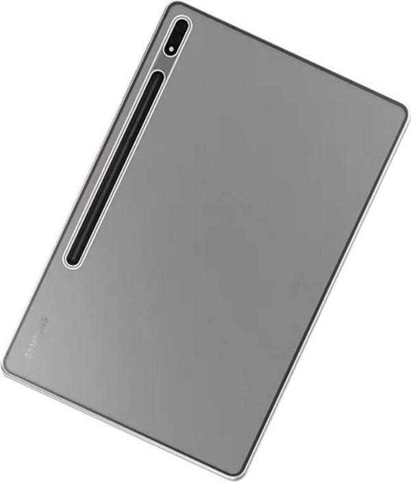Samsung Galaxy Tab S8 Ultra SM-X900 Kılıf Şeffaf Yumuşak Süper Lüx Esnek Renksiz Silikon Kapak   - Image 1