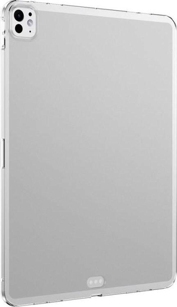 Apple iPad Pro 13 M4 2024 Kılıf Şeffaf Yumuşak Süper Lüx Esnek Renksiz Silikon Kapak   - Image 1