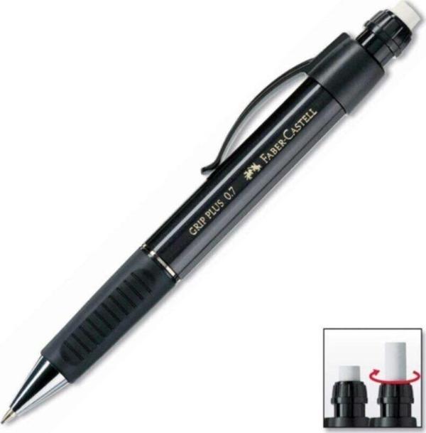 Faber-Castell 0.7 Mm Siyah Grip Plus Versatil Kalem - Image 1