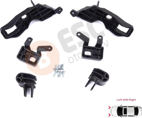 Citroen C Elysee DD 2017-2024﻿ Makyajlı Kasa 9817298480 İçin Sağ Sol Ön Far Ayak Tamir Seti - Image 1