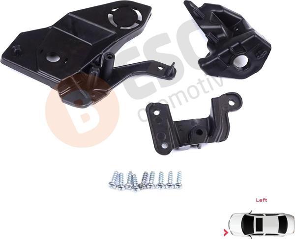 Peugeot 208 e-208 MK2 P21 2008 e-2008 MK2 P24 2019-On 1656169580 İçin Sol Ön Far Ayak Tamir Seti - Image 1