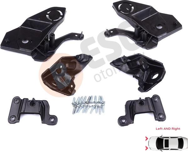 Peugeot 208 e-208 MK2 P21 2008 e-2008 MK2 P24 2019-On İçin Sağ Sol Ön Far Ayak Tamir Seti - Image 1