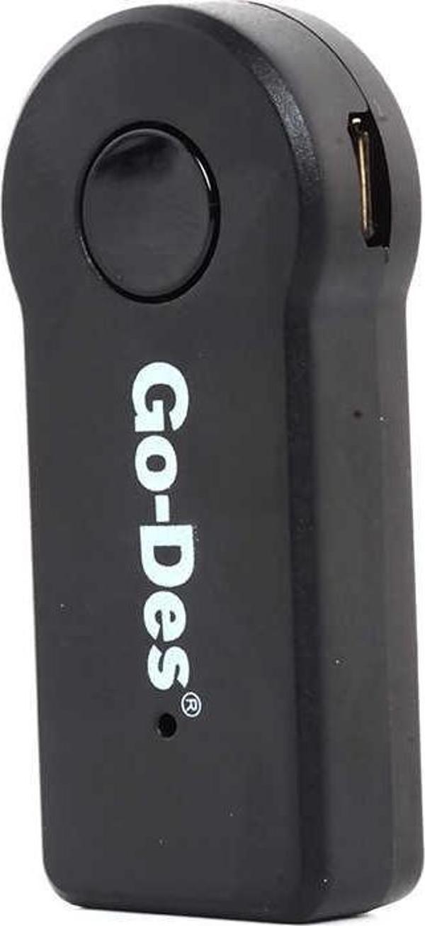 Go-Des GD-BT102 Bluetooth Reciever Mikrofonlu Tak & Çalıştır 3.5 mm Kablosuz Ses Alıcısı - Image 1