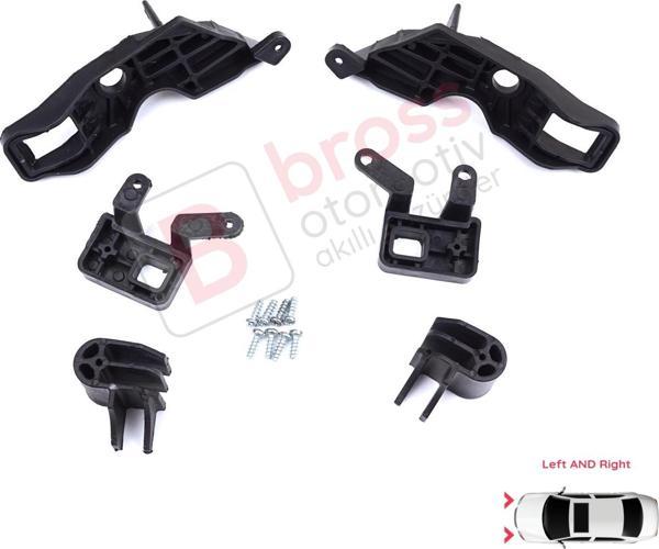 Citroen C Elysee DD 2017-2024﻿ Makyajlı Kasa 9817298480 İçin Sağ Sol Ön Far Ayak Tamir Seti - Image 1