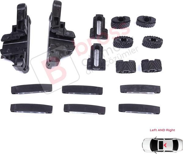 Jeep Renegade BU B1 BV 2014-On SUV Van 77368445 İçin MySky Sunroof Tamir 16 Parça Seti  - Image 1
