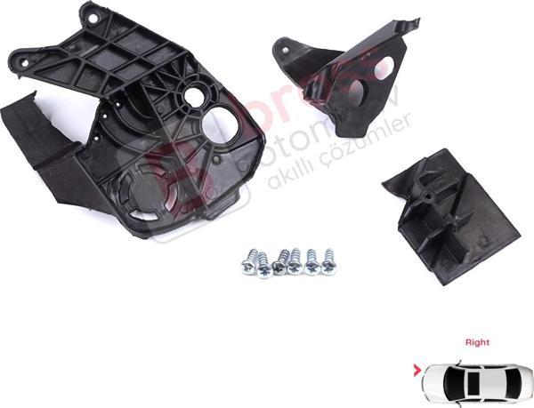 Peugeot 3008 5008 MK2 2016-2024 9814255780 İçin Sağ Ön Far Ayak Tamir Seti - Image 1