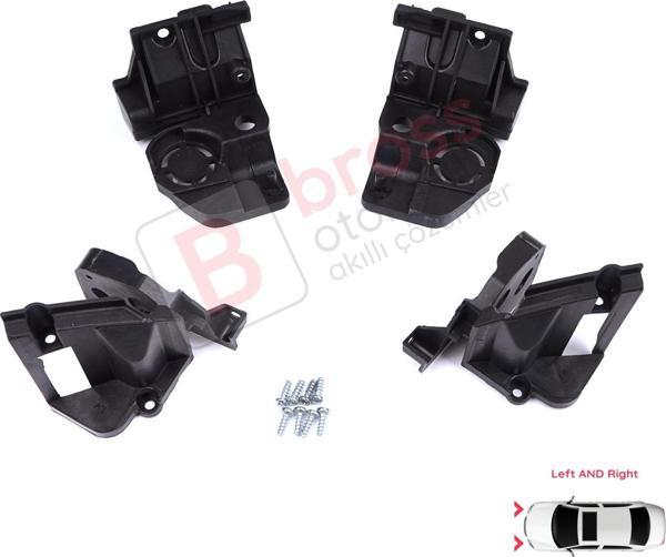 Peugeot 308 MK2 T9 2013-2021 4/5 Kapı 9807658080 9807657780 İçin Sağ Sol Ön Far Ayak Tamir Seti - Image 1