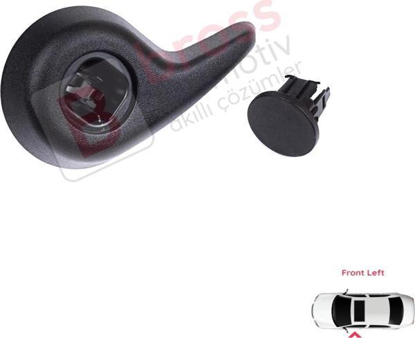 Renault Megane MK4 B9A K9A Talisman 2015-On için Siyah Manuel Sol Ön Koltuk Ayar Yatırma Kolu - Image 1