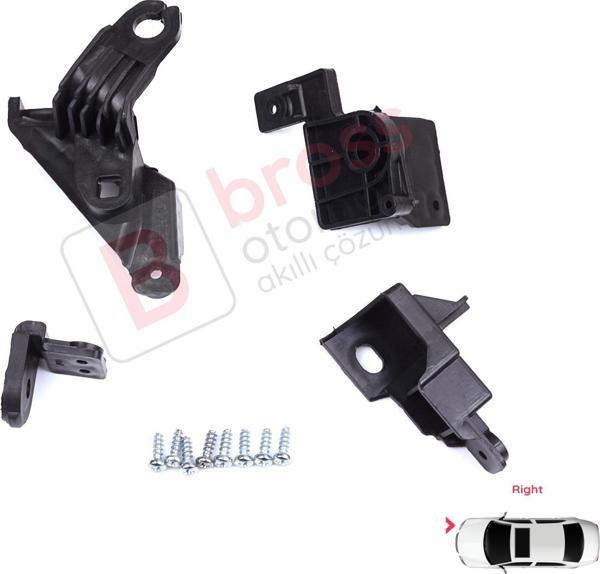 Toyota Corolla MK12 E21 EA1 EH1 2019-On 81130-02T30 İçin Sağ Ön Far Ayak Tamir Seti - Image 1