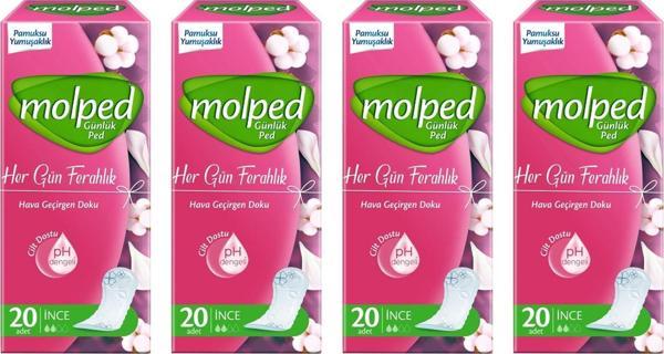 Molped Her Gün Ferahlık Günlük Ped 20 li x 4 Adet - Image 1