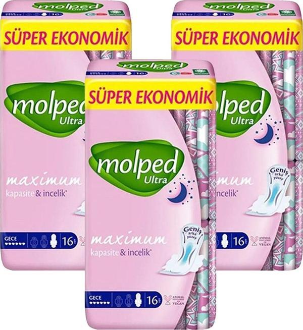 Molped Ultra Süper Ekonomik 16'lı Gece x 3 Adet - Image 1