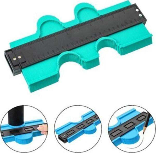 Kontur Ölçüm Cihazı Ahşap Fayans Şekillendirme Kalıbı 24 Cm - Image 1