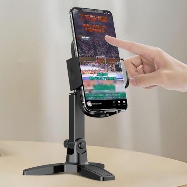Masaüstü Telefon Standı 360 Derece Dönebilen Başlıklı Ayaklı Telefon Tripodu - MRK4992-1981 - Image 1