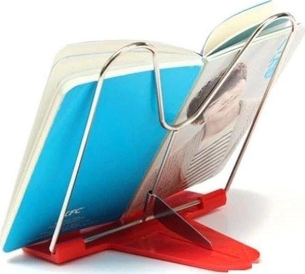Portatif Ayarlanabilir Metal Kitap Okuma Standı Aparatı Aleti - Image 1