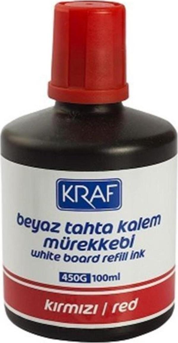 Kraf Tahta Kalem Mürekkebi Kırmızı 100 Ml - Image 1