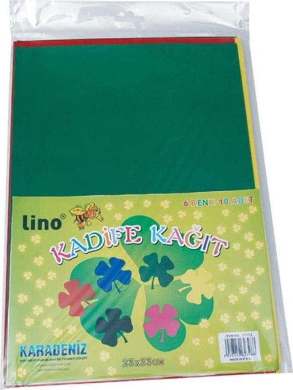 Lino Kadife Kağıt 10`Lu 23X33 Cm. - Image 1