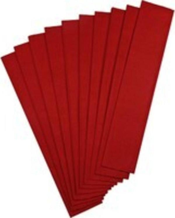 Gıpta Krepon Kağıt 50-200 Kırmızı 4-9123000-2181 10 Lu (1 Paket 10 Adet Tek Renk) - Image 1