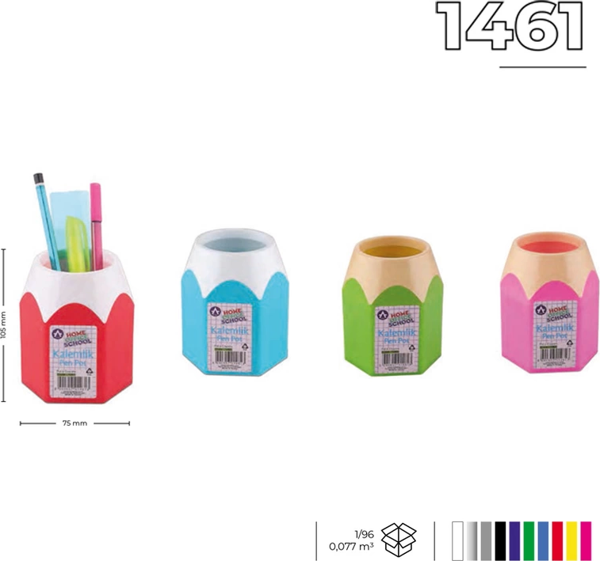 ARK 1461 MASA ÜSTÜ KALEMLİK PEMBE - Image 1