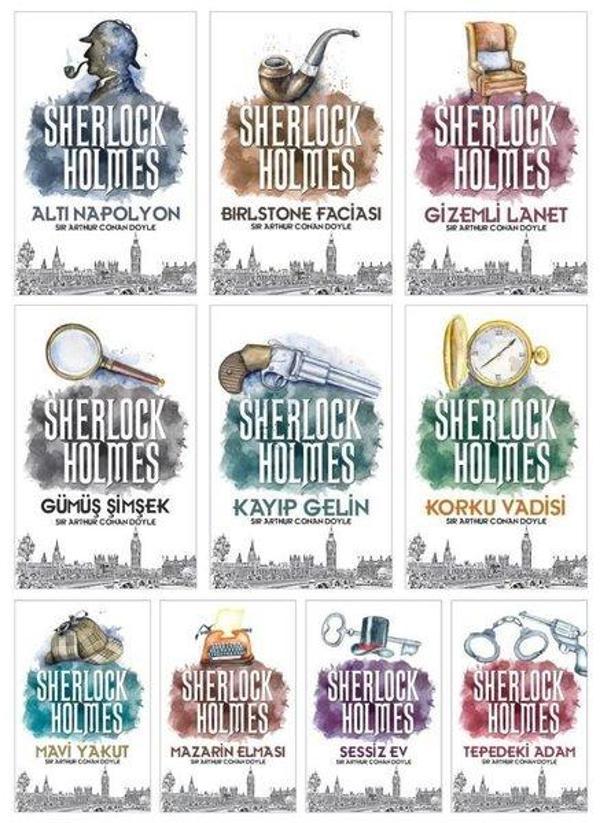 Sherlock Holmes Seti - 10 Kitap Takım - Halk Kitabevi Yayınevi - Image 1