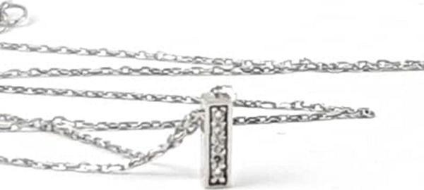 I harfi gümüş minimal kolye  - Image 1