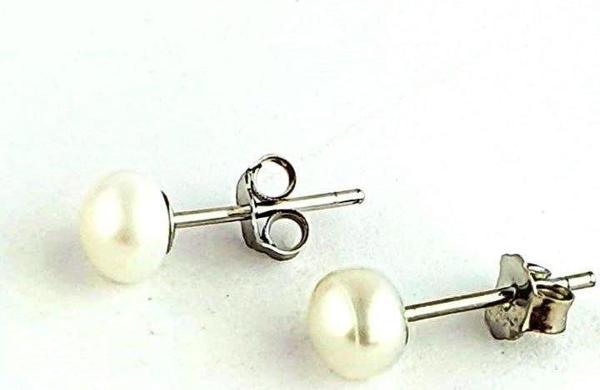 Barok İncili 925ayar Gümüş inci küpe - Image 1