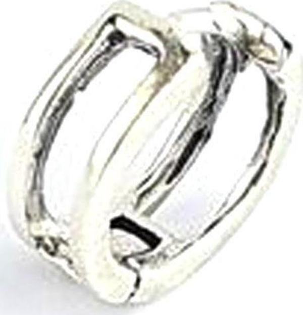 925ayar Gümüş Tasarım El İşi Tek halka küpe  - Image 1