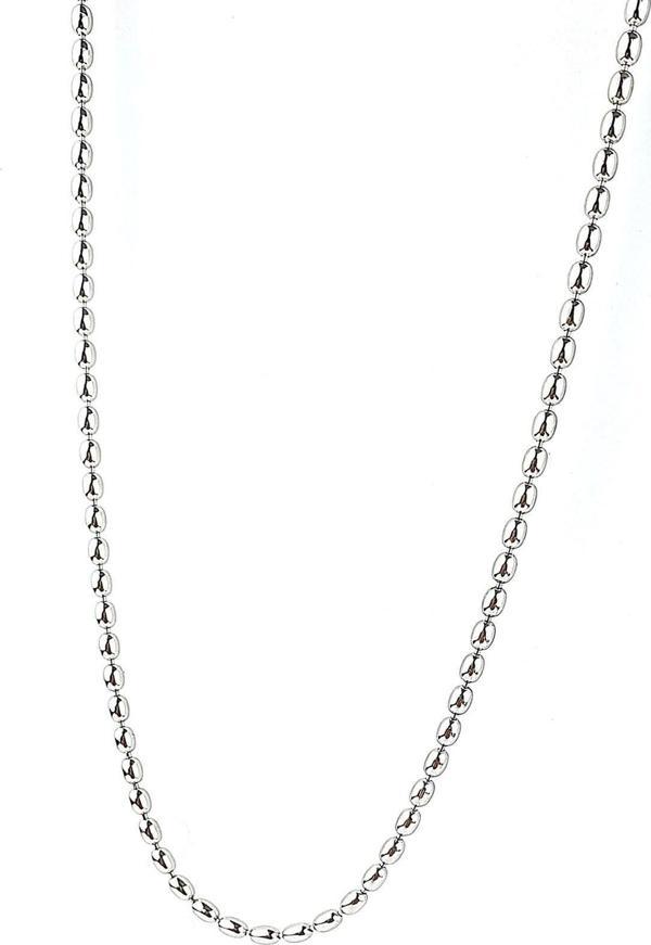 İtalyan 925ayar Gümüş Arpa Zincir Kolye - Image 1