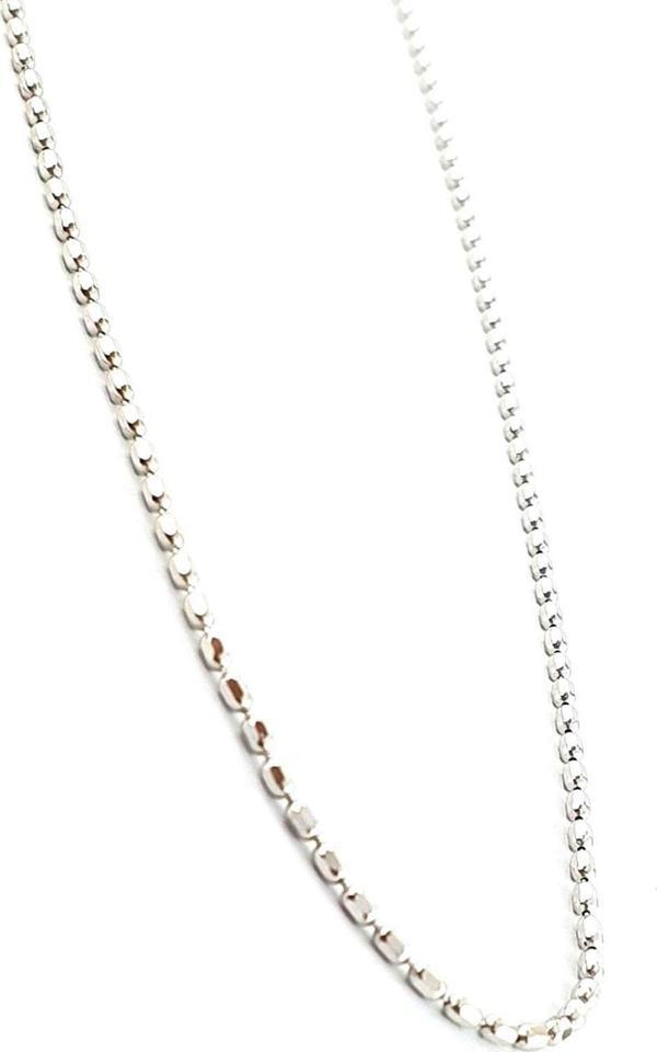 İtalyan 925ayar gümüş Işıltılı ince arpa Zincir Kolye  - Image 1