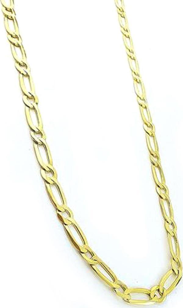 İtalyan 925ayar Gümüş Üzerine Altın Kaplama Figora Zincir  - Image 1