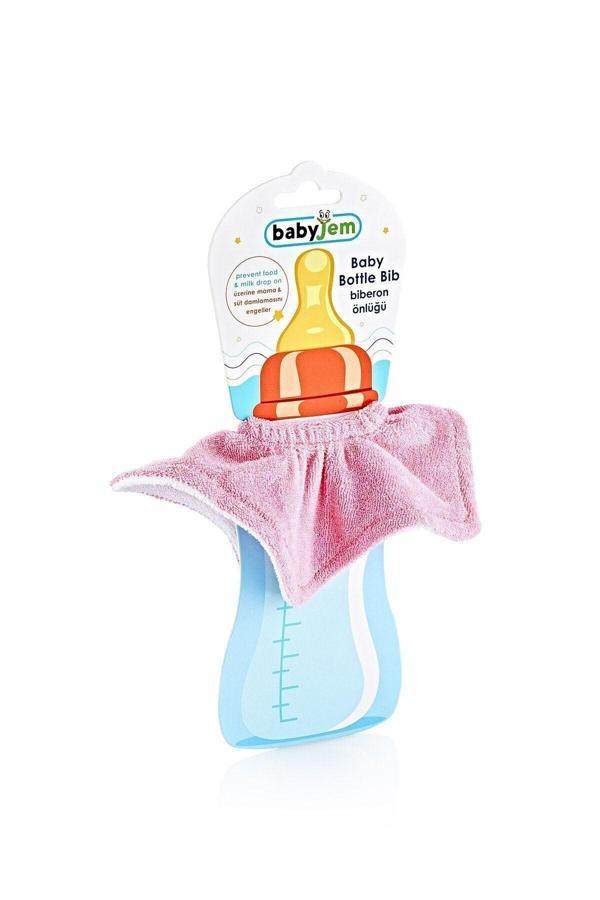 Babyjem Biberon Önlüğü Pembe - Image 1