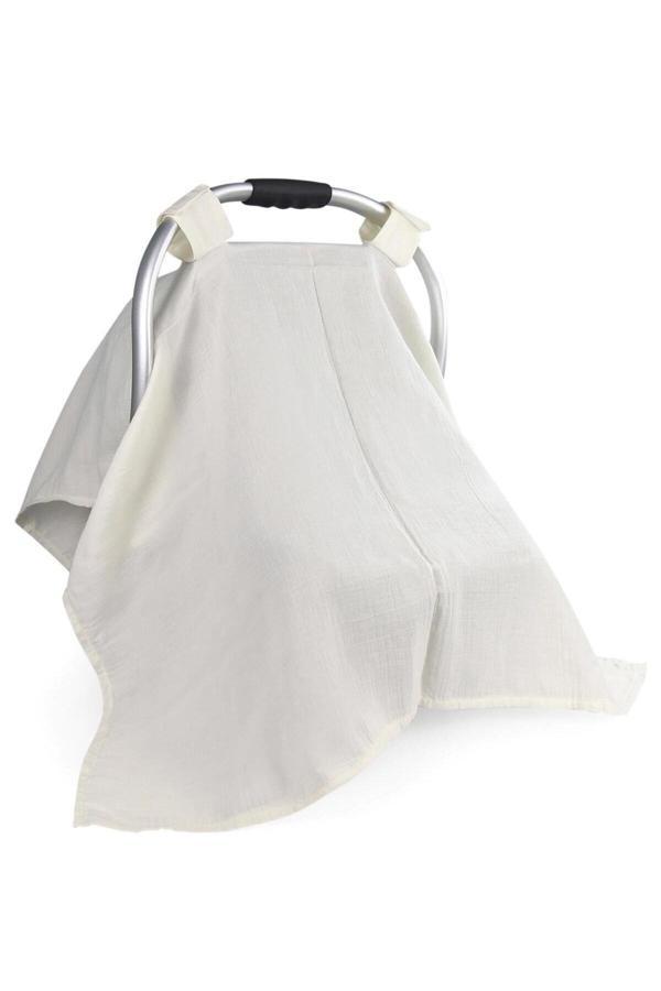 Babyjem Bürümcük Ana Kucağı Örtüsü Ve Çok Amaçlı Battaniye Ekru Art-809 - Image 1