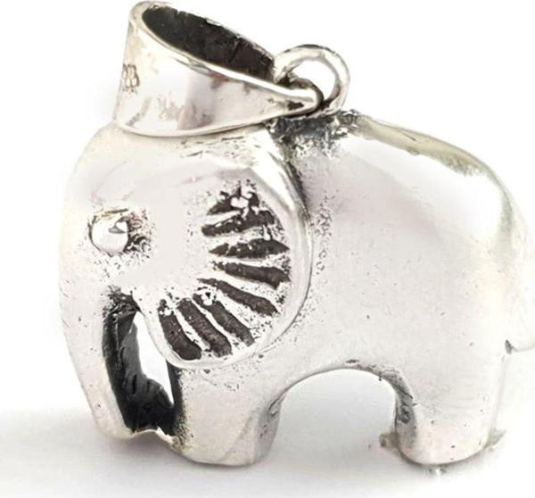 Fil Figürlü Gümüş Kolye ucu  - Image 1
