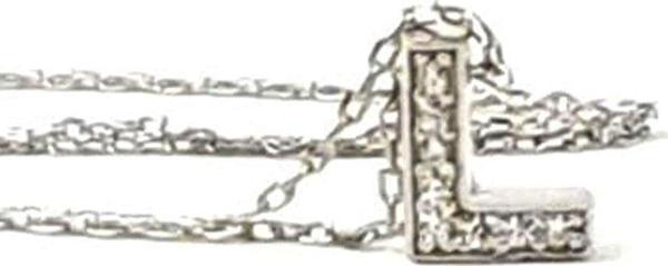 L harfi gümüş minimal kolye - Image 1