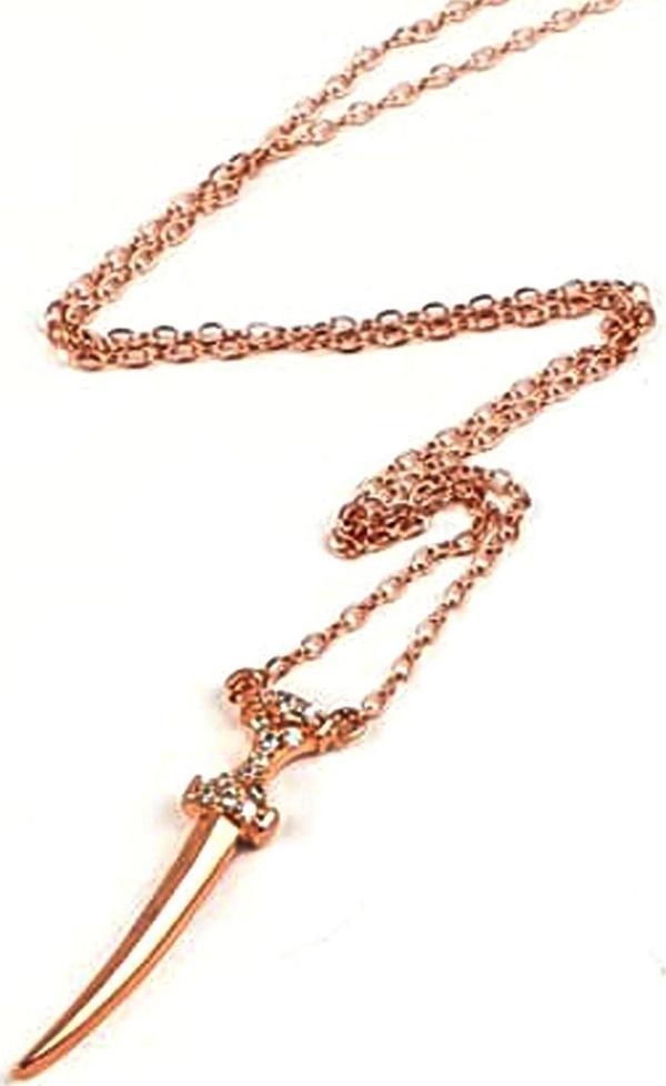 Gümüş rose trend kolye - Image 1