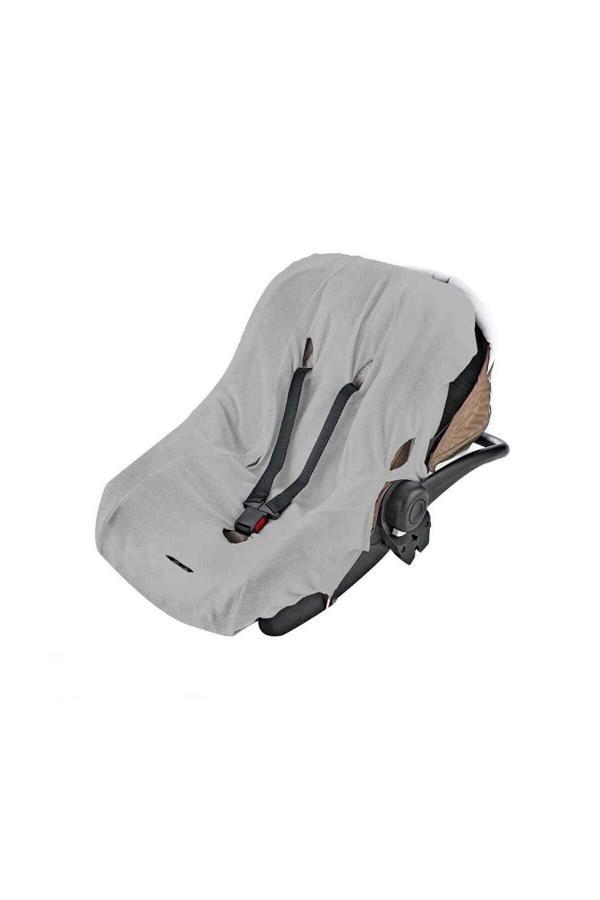 Babyjem Örme Havlu Ana Kucağı Kılıfı Gri - Image 1