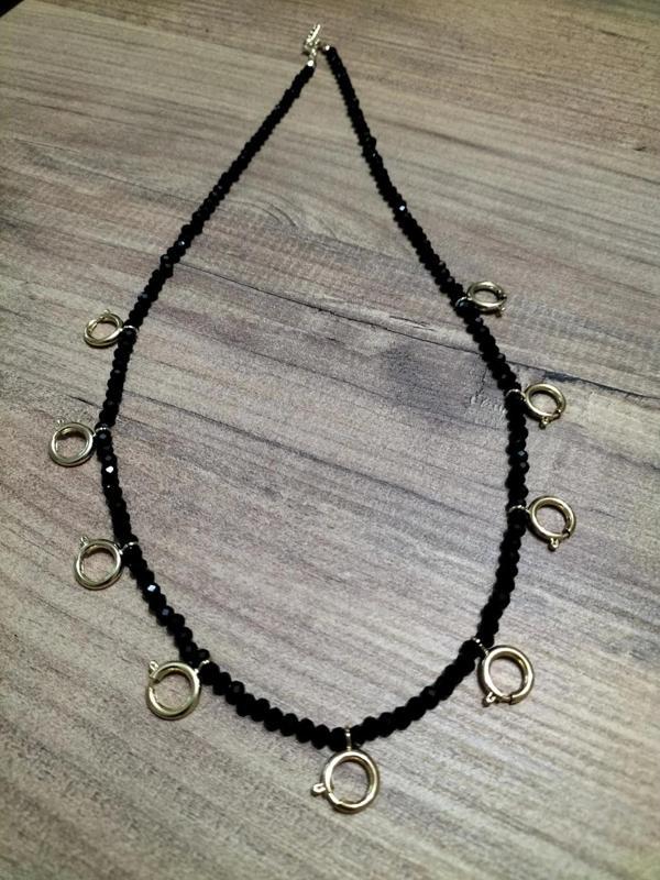 9 Adet Ziynet Takılabilir Kilit Sistemli Kristal Kolye - Image 1