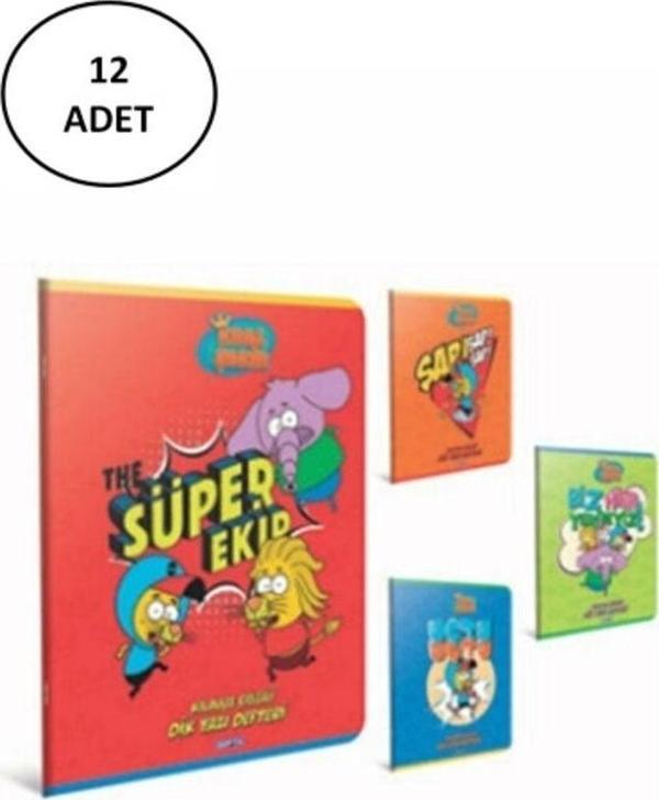 Mbb E-Ticaret Gıpta Kral Şakir Güzel Yazı Defteri Tel Dikişli Karton Kapak A4 40 Yaprak 12 'Li - Image 1