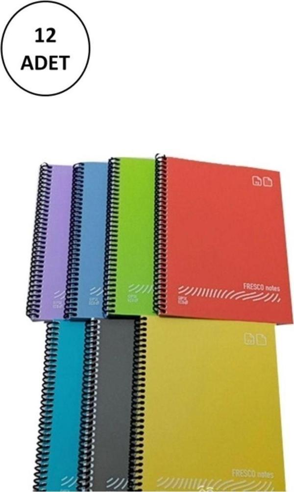 Mbb E-Ticaret Fresco Spiralli Plastik Kapak Defter A4 80 Yaprak Çizgili Gp.3-4899000-2011 - Image 1