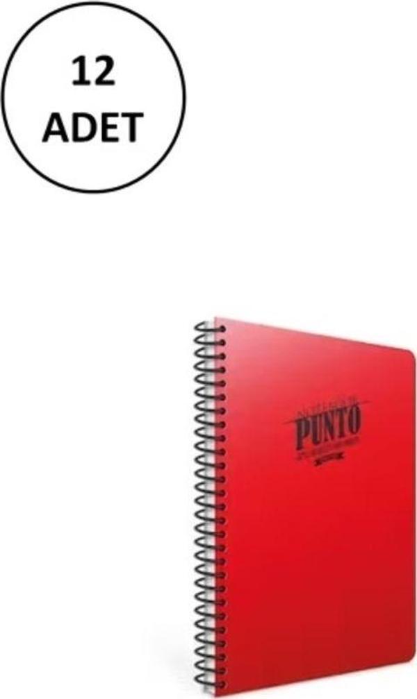 Mbb E-Ticaret Gıpta Punto A5 Spiralli Pp Kapak Defter 60 Yaprak Çizgili (12 Li Paket) - Image 1
