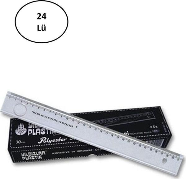 Mbb E-Ticaret Mercekli Cetve 30 Cm Cetvel 24'Lü - Image 1
