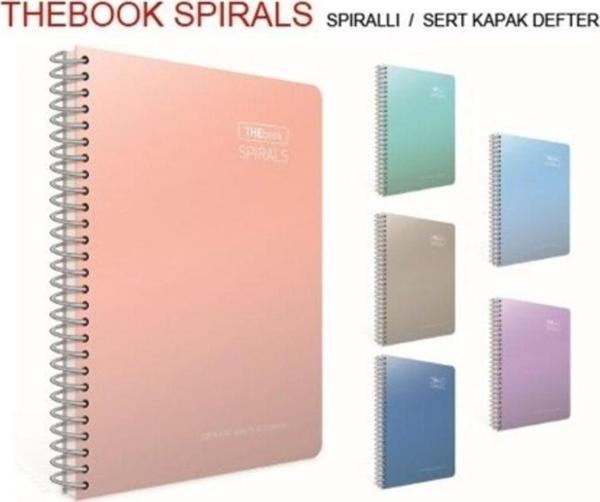 Mbb E-Ticaret Gıpta Thebook 17X24 Sert Kapak Spiralli Pastel Defter 140 Yaprak Çizgili - Image 1