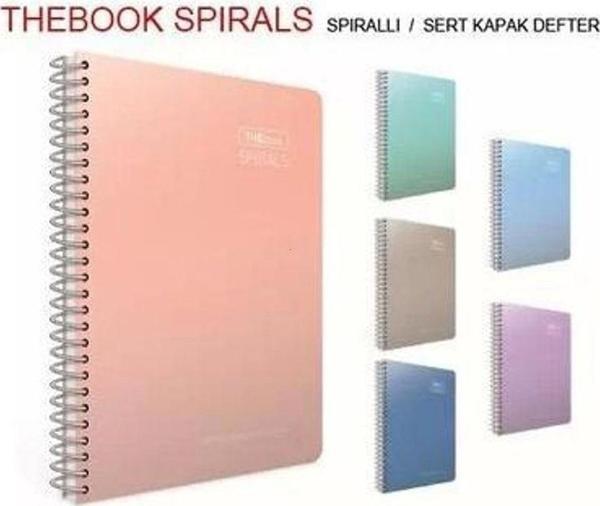 Mbb E-Ticaret Gıpta Thebook Spırals Sp.Sert Kapak Defter A4 100 Yaprak Çizgili 1 Adet - Image 1